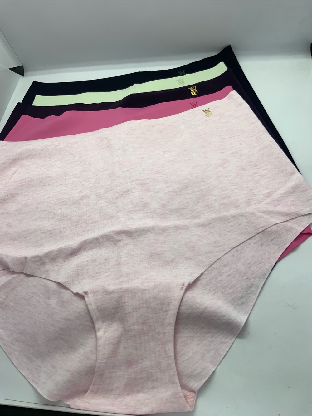 Victoria's Secret Seamless High-Waist Bikini Briefs - Pink, Hot Pink, Black